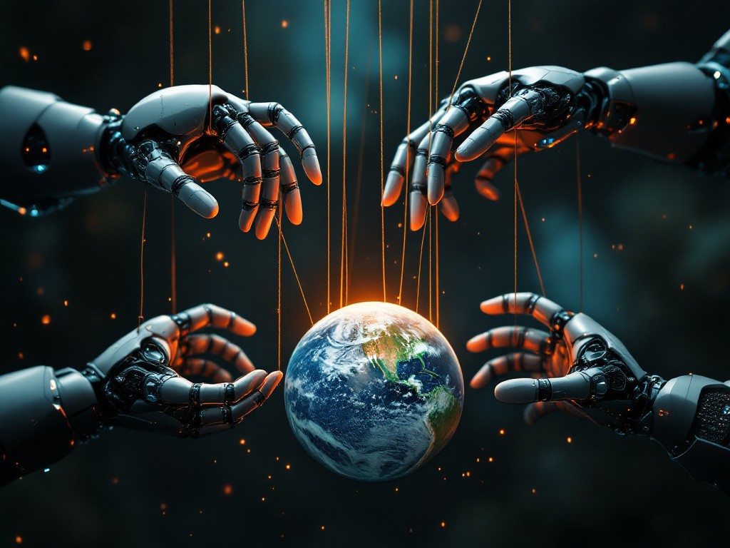 AI robots taking over earth
